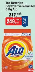 ALO TOZ DETERJAN BEYAZLAR VE RENKLİLER 6 KG